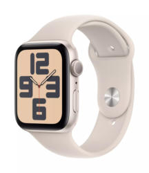 Смарт часовник Apple Watch SE2 v2 44mm Starlight/Star Band S/M mre43 , 1.78 , Apple S8 SiP 64-bit Dual Core , 32