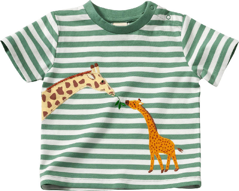 ALANA T-Shirt mit Giraffen-Motiv, grün, Gr. 80