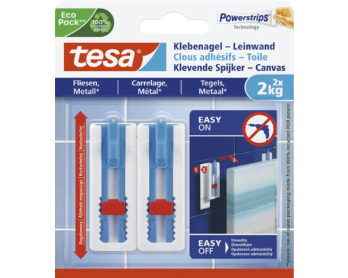 tesa® Powerstrips Klebenagel weiss 2 Stück 2 x 2 kg