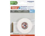 Hornbach Tesa Montageband für Tapete & Putz (10kg/m) weiß 19 mm x 1,5 m