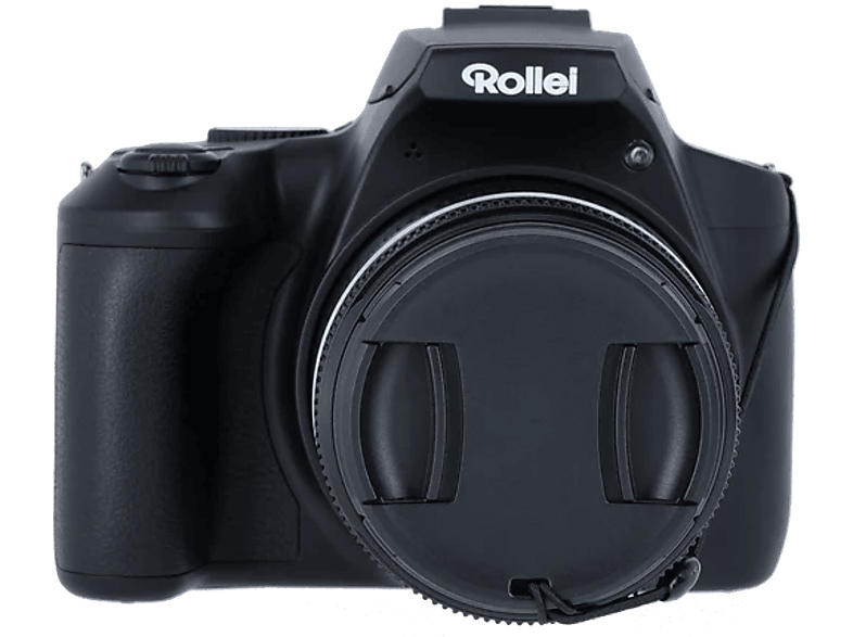 Rollei Powerflex 10x Bridgekamera, 8 MP, Optischer Zoom, 4K/24p, f2.8-3.1, 3 Zoll Display, WLAN, Schwarz