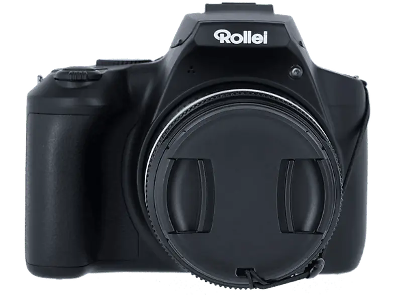 Rollei Powerflex 10x Bridgekamera, 8 MP, Optischer Zoom, 4K/24p, f2.8-3.1, 3 Zoll Display, WLAN, Schwarz