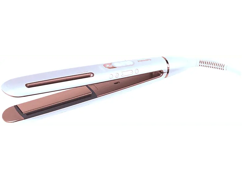 Philips BHS830/00 Prestige Sense IQ Glätteisen (Sonstige Beschichtung, Temperaturstufen: 14, Weiß/Rose)