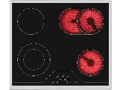 Koenic KBH 2621 Strahlungsheizungskochfeld (500 mm breit, 4 Kochfelder, Glaskeramik, Autarkes Kochfeld)
