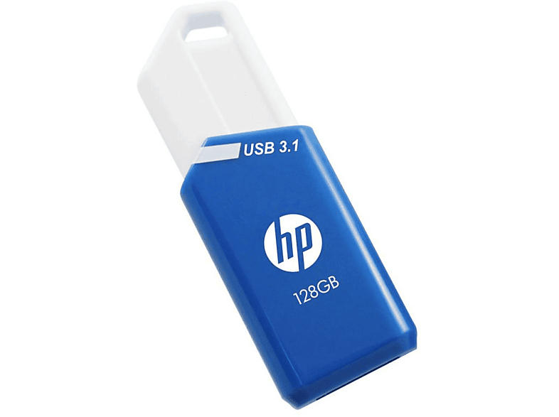 HP 128 GB x775w USB-Stick, USB-A 3.1, R75/W30 MB/s, Blau/Weiß