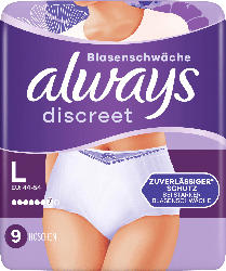 always discreet Pants Inkontinenz Gr. L Plus