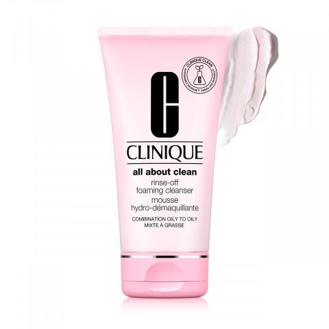 Clinique Rinse-Off Foaming Cleanser пенлив кремообразен почистващ мус за лице и околоочна зона 150мл.