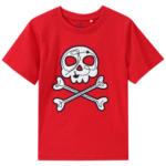 Ernsting's family Jungen T-Shirt mit Totenkopf-Applikation - bis 30.03.2024