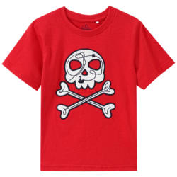 Jungen T-Shirt mit Totenkopf-Applikation