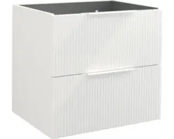 Waschbeckenunterschrank Jungborn Quattro 60x50x46 cm ohne Waschbecken weiß matt