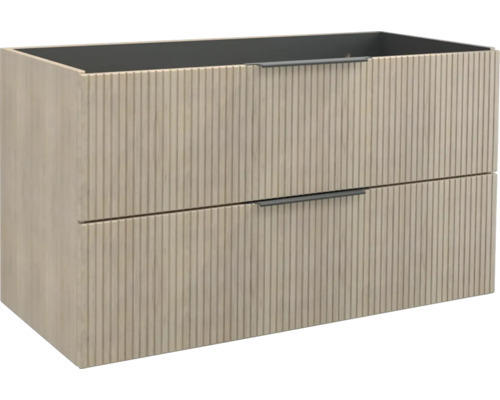 Waschbeckenunterschrank Jungborn Quattro 100x50 cmx46 cm ohne Waschbecken tabak eiche matt