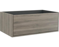 Waschbeckenunterschrank Jungborn Nove 80x30x46 cm ohne Waschbecken nuss matt