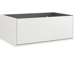 Waschbeckenunterschrank Jungborn Nove 80x30x46 cm ohne Waschbecken weiß mat