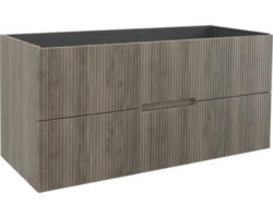 Waschbeckenunterschrank Jungborn Sedici 120x57x50 cm ohne Waschbecken nuss matt