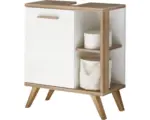 Hornbach Waschbeckenunterschrank Pelipal Noventa 65x60,5x33 cm ohne Waschbecken weiß/eiche