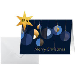SIGEL Cartoline di Natale A6 DS088 Palle di Natale 25 pezzi