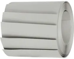 Sichtschutzstreifen Doppelstabmatte 251,5 cm x 19,2 cm grau