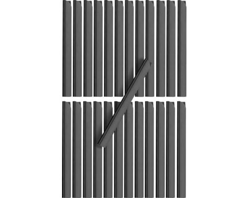 Profil Doppelstabmatte 19 cm x anthrazit