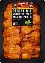 Denner Mélange de poulet BBQ Denner, Ailerons & Sticks, assaisonnés, env. 1 kg, le kg - au 11.03.2024