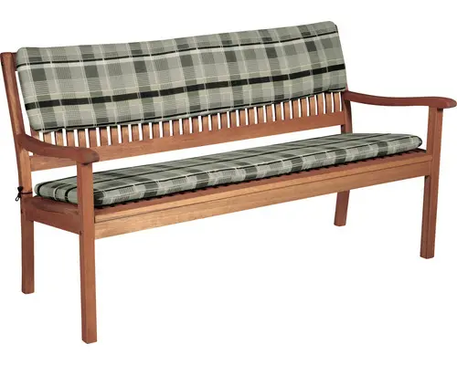 Auflage für Bank Doppler Spot Rückenteil 110 x 30 cm karo grau