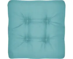 Sitzkissen Look 38 x 38 cm türkis