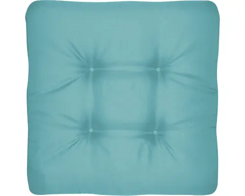 Sitzkissen Look 38 x 38 cm türkis