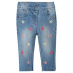 Ernsting's family Baby Jeans mit bunter Blumen-Stickerei - bis 26.04.2024