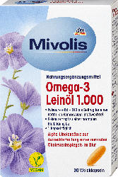 Mivolis Omega-3 Leinöl 1000 Kapseln