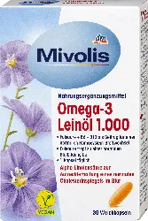 Mivolis Omega-3 Leinöl 1000 Kapseln