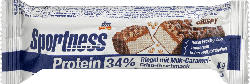 Sportness Proteinriegel 34%, Milk Caramel Crisp Geschmack