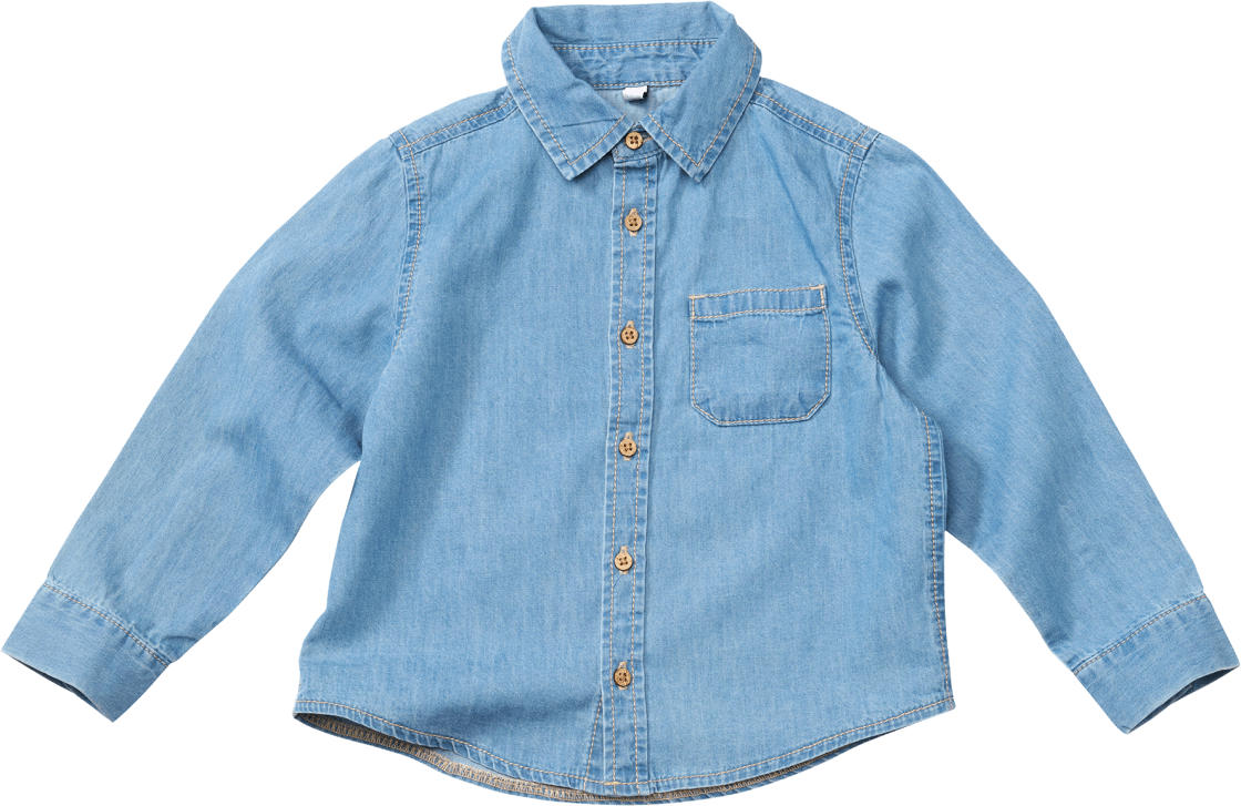 ALANA Hemd aus Jeans-Stoff, blau, Gr. 110