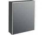 Hornbach LED-Spiegelschrank Jungborn Quattro Sedici Nove 1-türig 60x20x70 schwarz matt