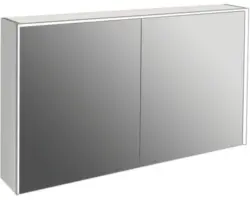 LED-Spiegelschrank Jungborn Quattro Sedici Nove 2-türig 120x20x70 cm grau