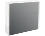 Hornbach LED-Spiegelschrank Jungborn Quattro Sedici Nove 2-türig 80x20x70 cm weiß mat