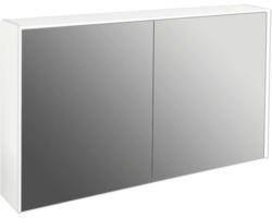 LED-Spiegelschrank Jungborn Quattro Sedici Nove 2-türig 120x20x70 cm weiß matt