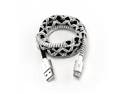 ISY Datenkabel USB-C, 1 Meter, Schwarz/Weiß (IUC-4100-SB-C)