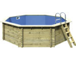 Hornbach Aufstellpool Holzpool-Set Karibu Classic 2A rund Ø 470x124 cm inkl. Leiter & Bodenschutzvlies Holz