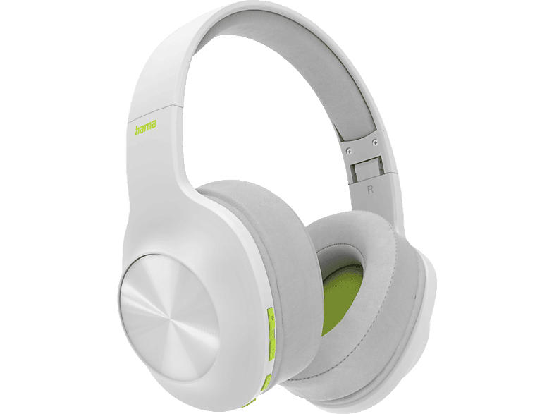 Hama 184101 Bluetooth®-Kopfhörer "Spirit Calypso", Over-Ear, Bass Boost, faltbar, Weiß; Bluetooth Kopfhörer