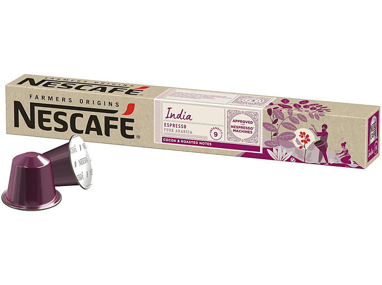 Nescafe Kaffeekapsel India (10 Stk., Kompatibles System: Nespresso); Kaffeekapseln 10 Stück (für Nespresso®)