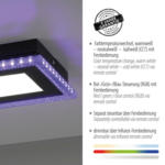 POCO Einrichtungsmarkt Ingolstadt Just Light LED-Deckenleuchte 14512-18 schwarz Kunststoff B/H/L: ca. 44x5x20 cm