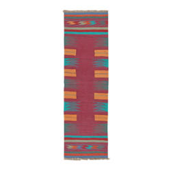 PersaTepp Teppich Kelim Gashgai multicolor B/L: ca. 63x212 cm