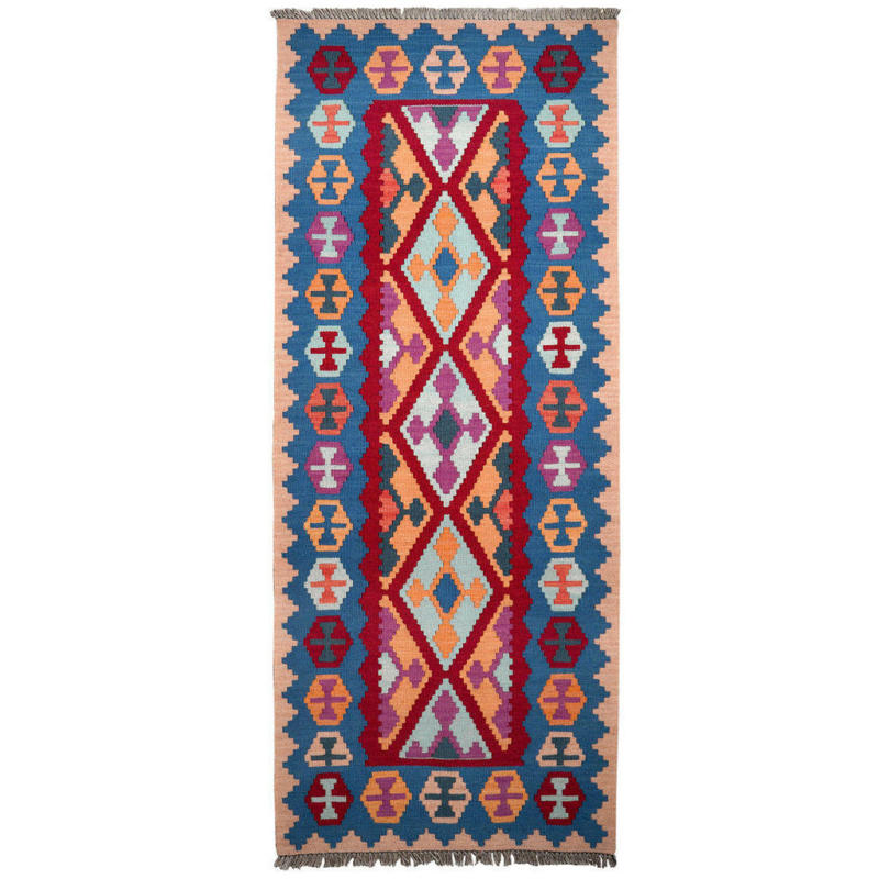 PersaTepp Teppich Kelim Gashgai multicolor B/L: ca. 82x202 cm