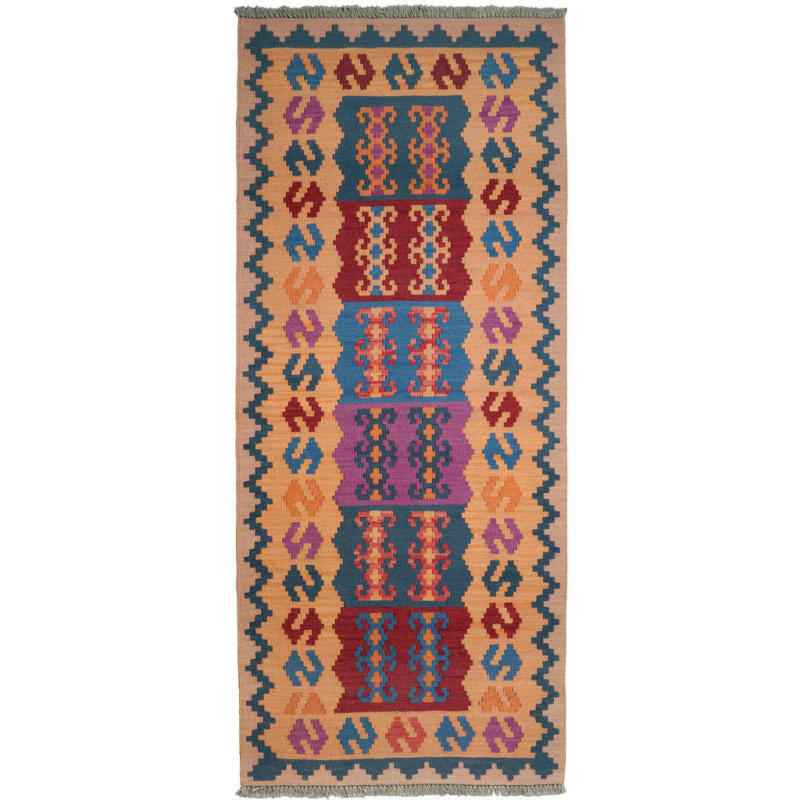 PersaTepp Teppich Kelim Gashgai multicolor B/L: ca. 85x204 cm
