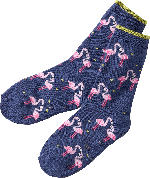 dm-drogerie markt ALANA ABS Socken mit Flamingo-Muster, lila, Gr. 27/28 - bis 30.04.2024