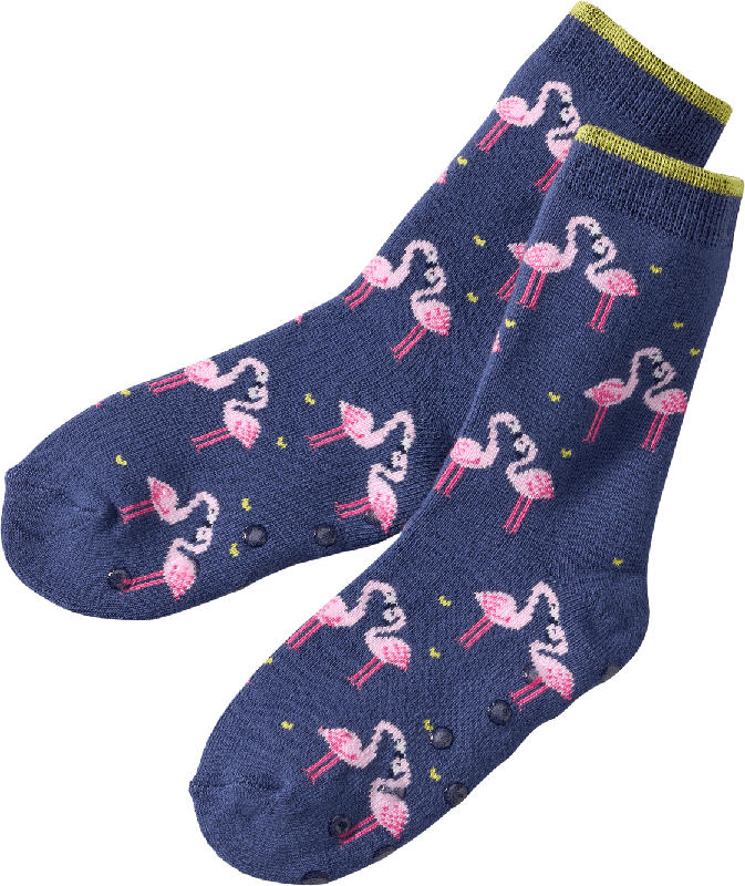 ALANA ABS Socken mit Flamingo-Muster, lila, Gr. 27/28