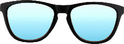 SUNDANCE Sonnenbrille Kids schwarz mit blauen Scheiben