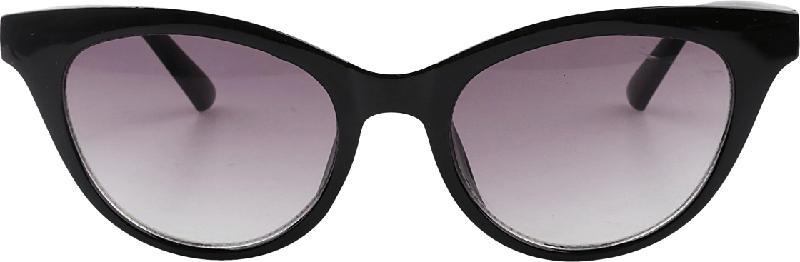 SUNDANCE Sonnenbrille Erwachsene schwarz Cat-Eye Form mit leicht getönten Scheiben