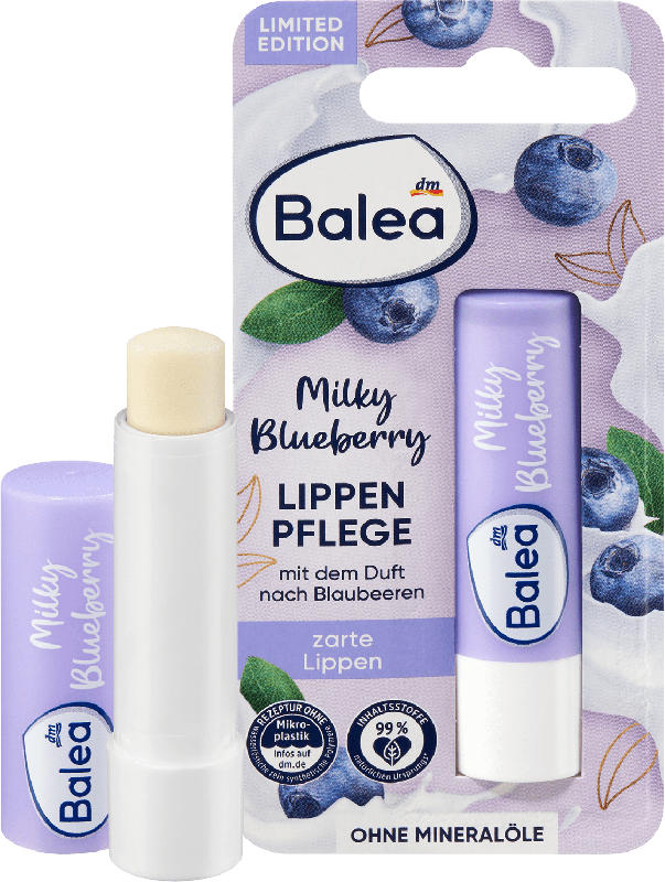 Balea Lippenpflege Milky Blueberry