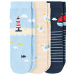 Ernsting's family 3 Paar Baby Socken mit Meer-Motiven - bis 31.03.2024