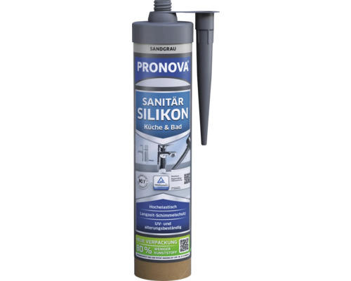 PRONOVA ECO Sanitärsilikon sandgrau 280 ml